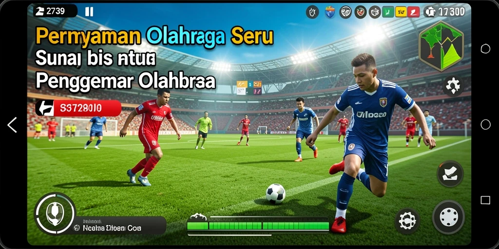 Gameplay seru dalam olahraga yang mendebarkan.