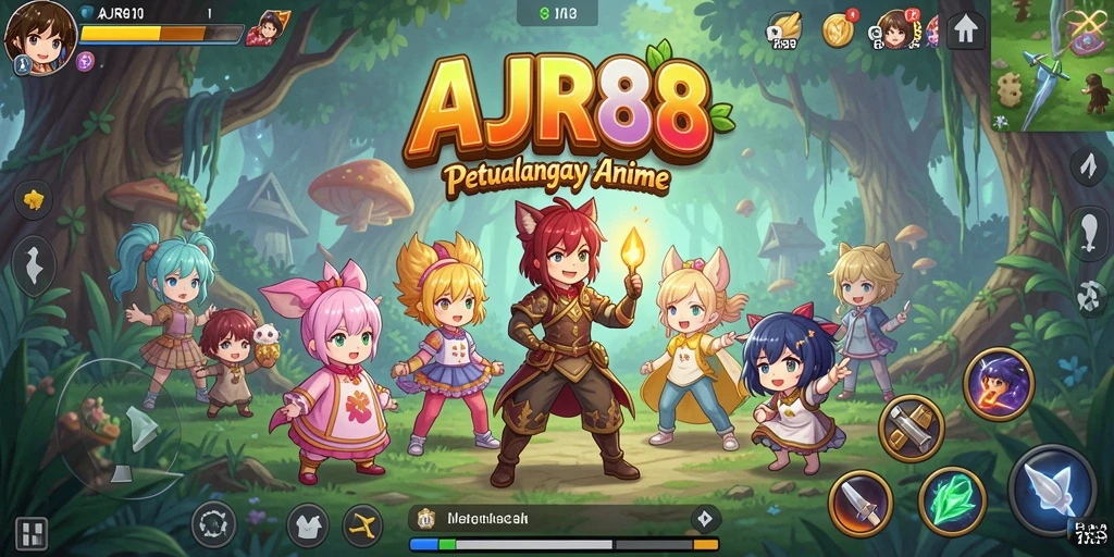 Screenshot gameplay AJR88 yang penuh warna dan menarik.