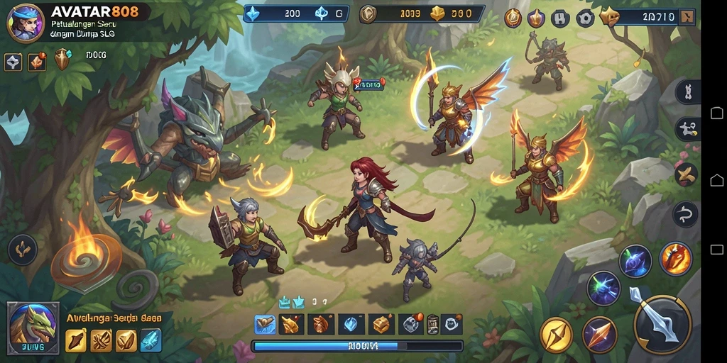 Screenshot gameplay AVATAR808 menampilkan aksi strategi yang seru.