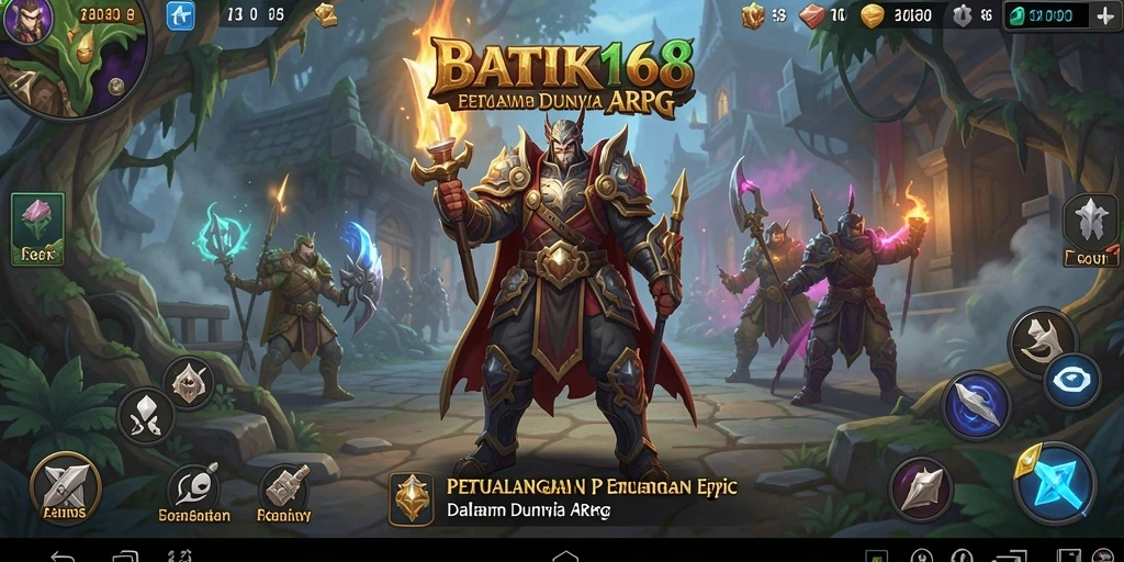 Screenshot utama BATIK168 menampilkan aksi pertempuran yang dinamis dan menarik.