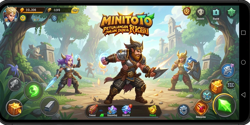 Tampilan menarik gameplay RPG dalam MINITOTO.
