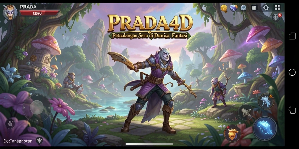 Tampilan gameplay seru dalam PRADA4D yang penuh petualangan.