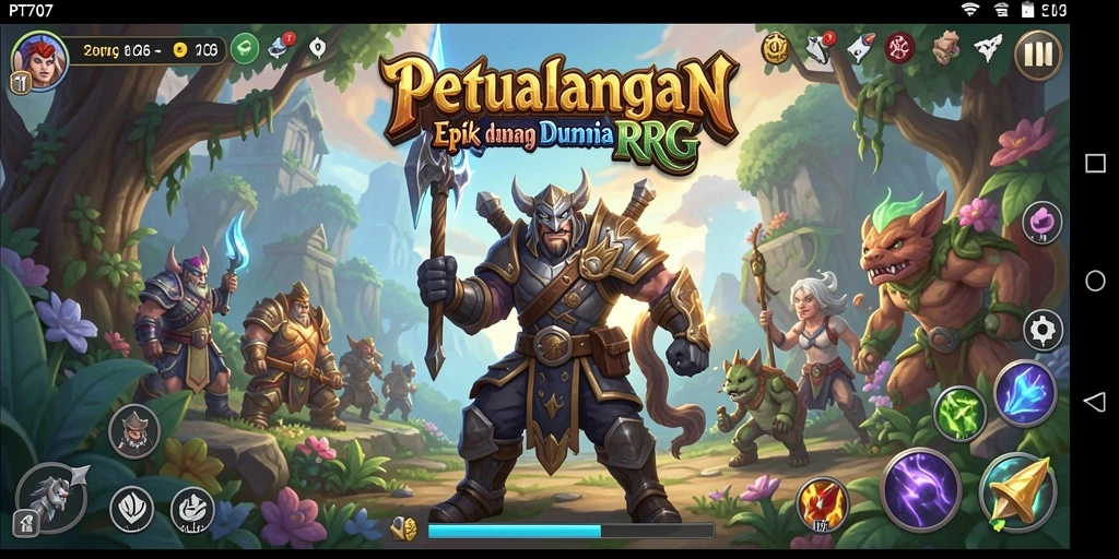 Gameplay PT707 yang mengasyikkan dengan dunia fantasi yang luas.