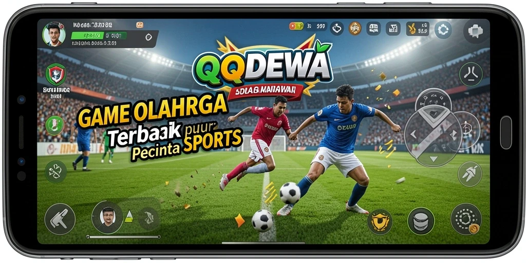 Tangkapan layar QQDEWA menampilkan aksi intens dalam permainan olahraga.